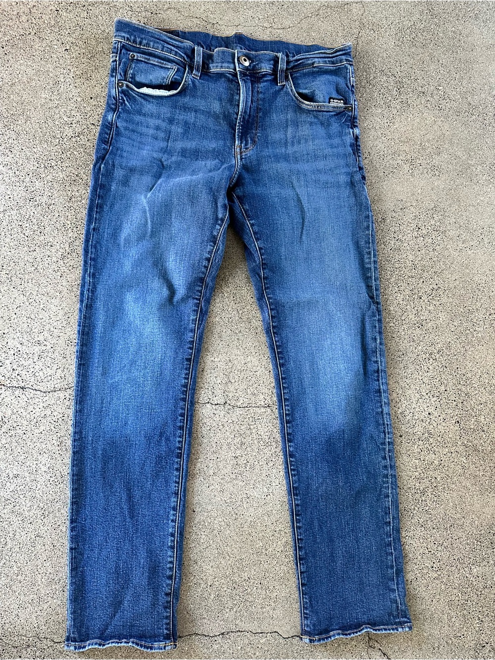 Men's Gstar Raw 3301 Denim Jeans - Classic Straight Fit, 33x34